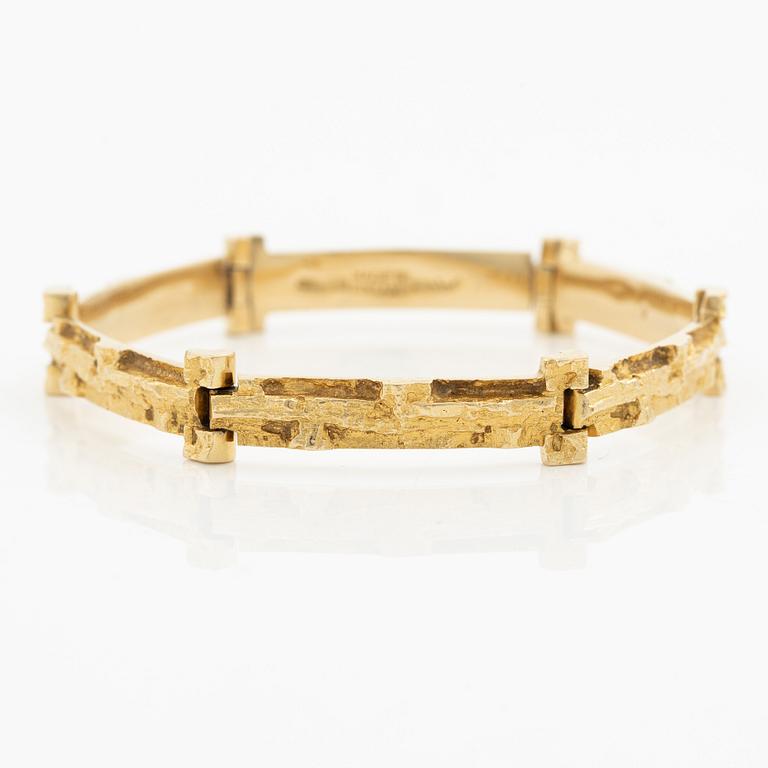 Björn Weckström, bracelet, "Tundra", 18K gold.