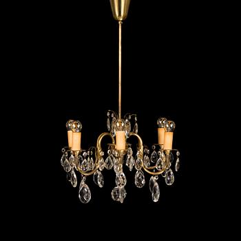 Mauri Almari, a mid-20th century 'K1-42' chandelier for Idman Finland. Height 80 cm.