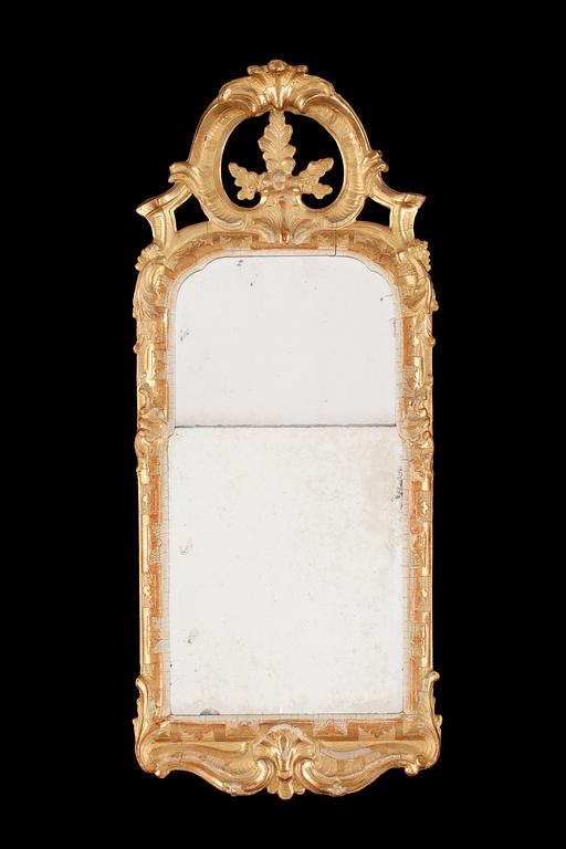 A Swedish Rococo 18th century mirror.