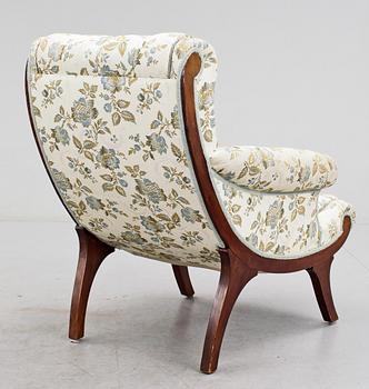 FÅTÖLJ, senempire, omkr 1800-talets mitt.
