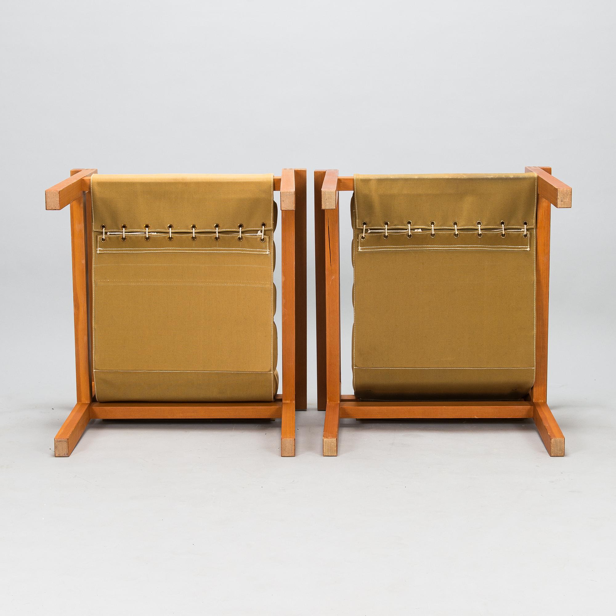 Haroma, Saarinen, and Salo, a pair of armchairs, collaborative artistic design 1960.