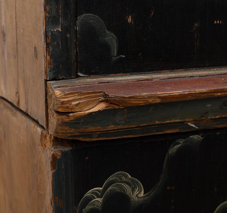 Skänkskåp, allmoge, Järvsö, Hälsingland, märkt 1817.