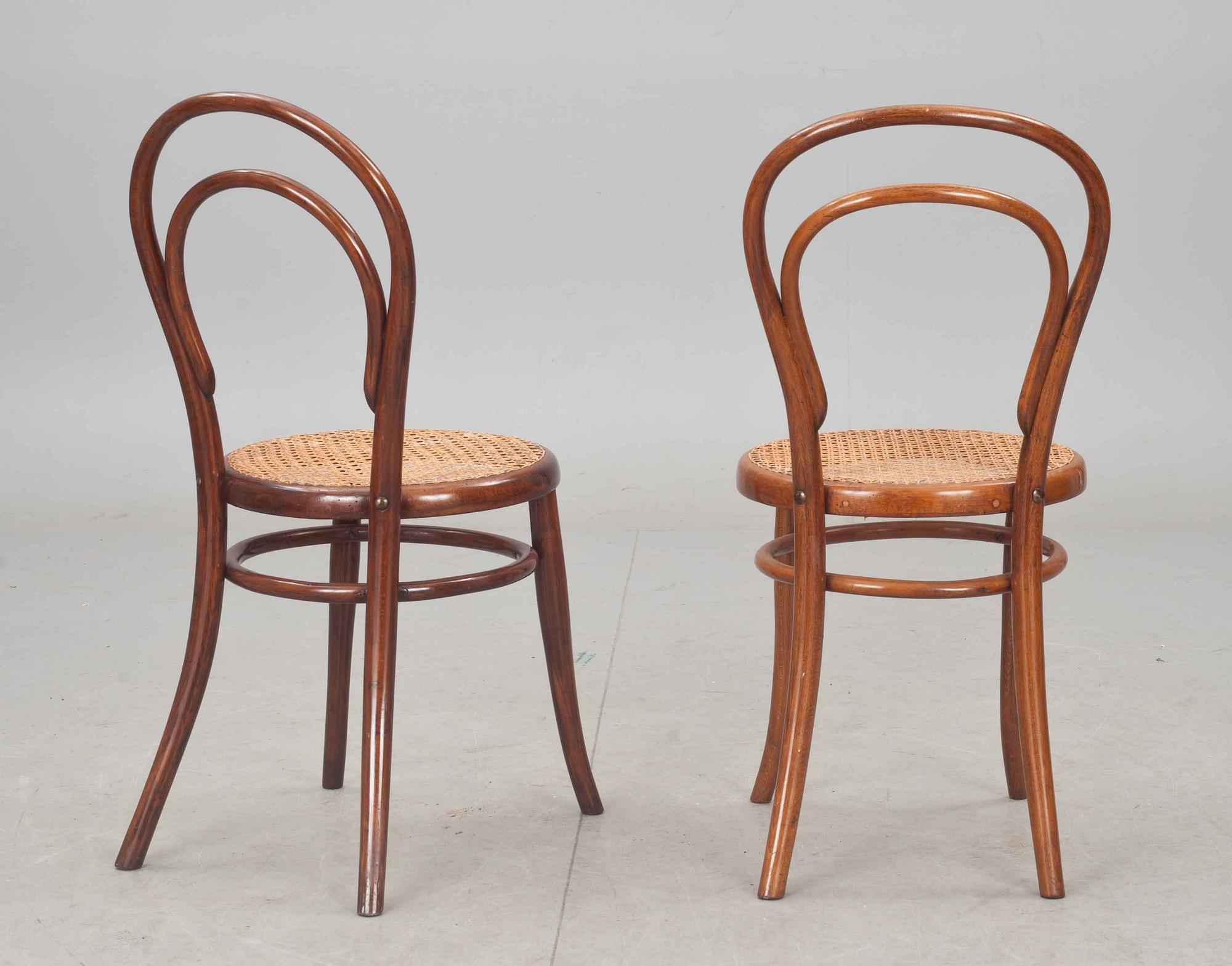 STOLAR, 4 st, Thonet, 1900-talets första hälft.