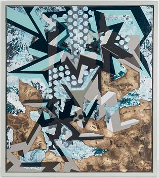 HENRIK SAMUELSSON, oil and mixed media on canvas, signed verso.