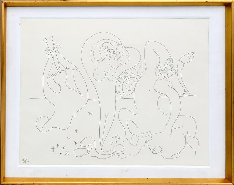 Pablo Picasso, Ur "Mes dessin d'Antibes" 1958.