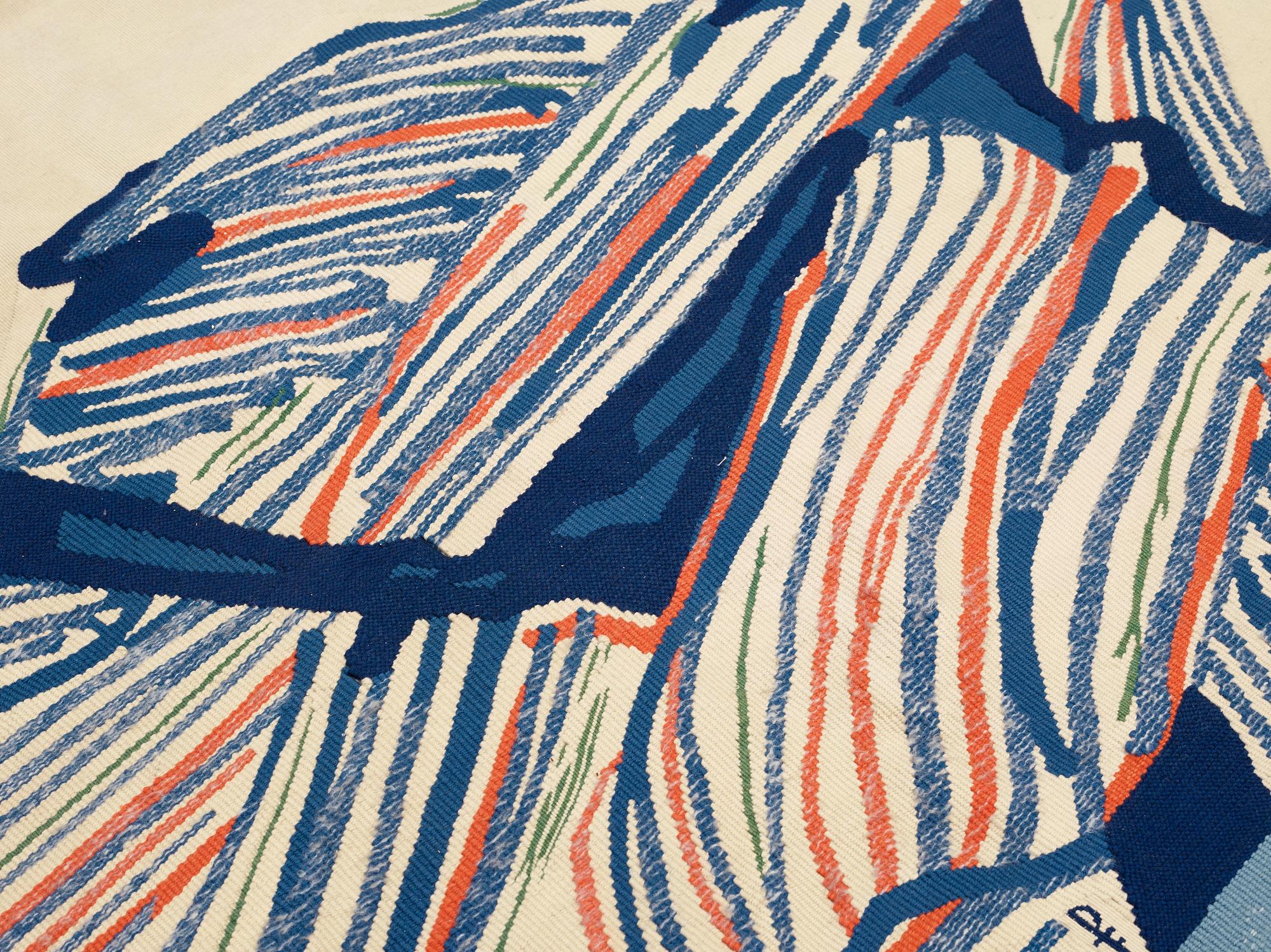 VÄVD TAPET, "Klippön", Gobelängteknik. Ca 163 x 195,5 cm. Signerad GYNNING PF.