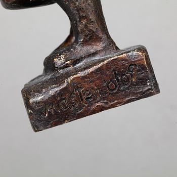 BROR MARKLUND, skulptur, brons, monogramsignerad BM.