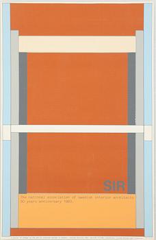 Igor Cronsioe, a pair of "Sudden Seat" folding chairs, Futura Gallery, Stockholm, 1983.
