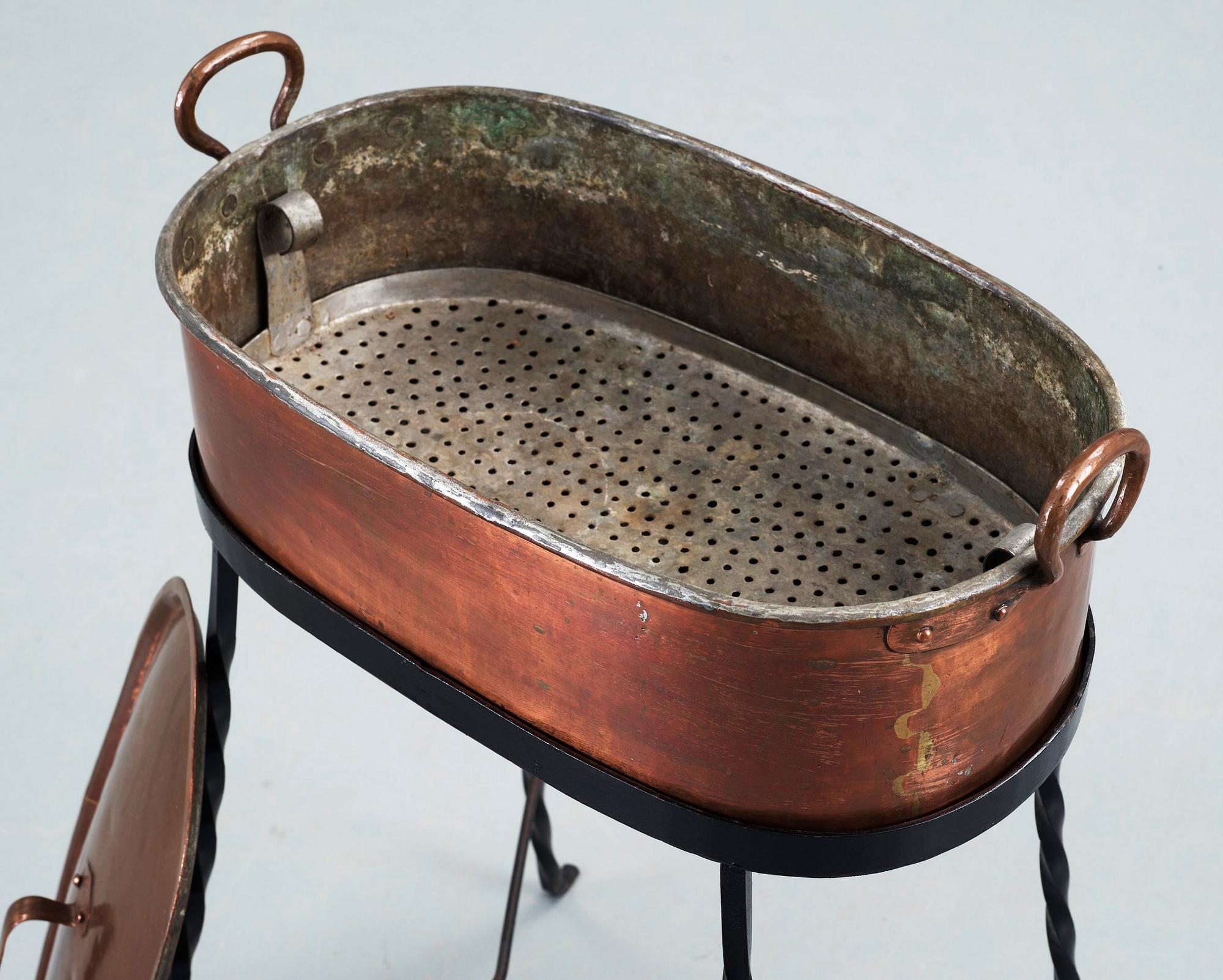 FISKGRYTA, koppar, 1800-tal.