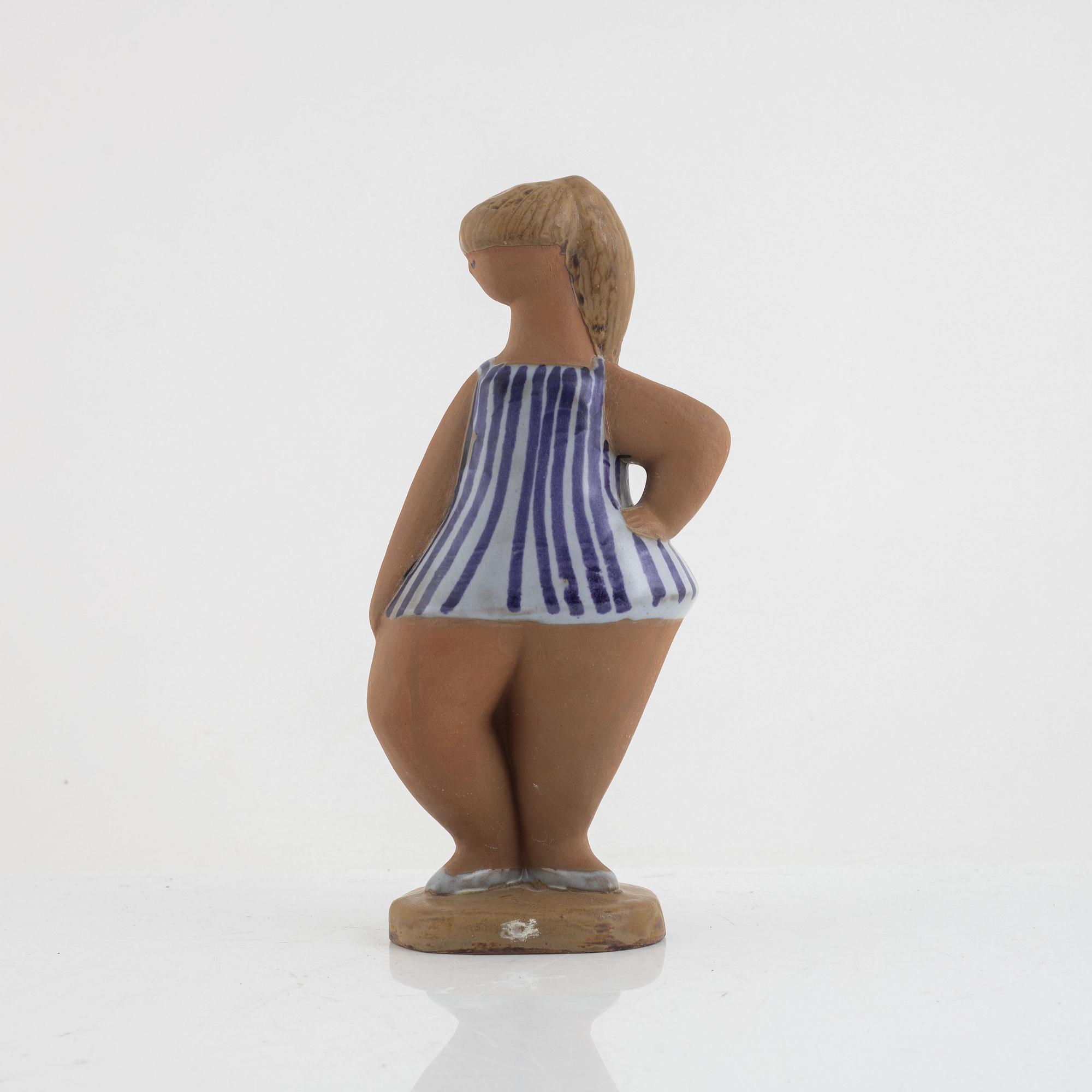 Lisa Larson, a 'Dora' figurine form the series 'ABC-flickorna 