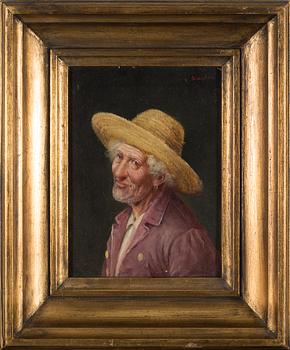 AUGUST STEPHAN, oil on panel.