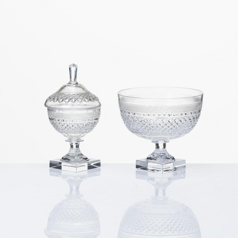 Elis Bergh, a 129 pcs 'Kent' glass service, Kosta, Sweden.