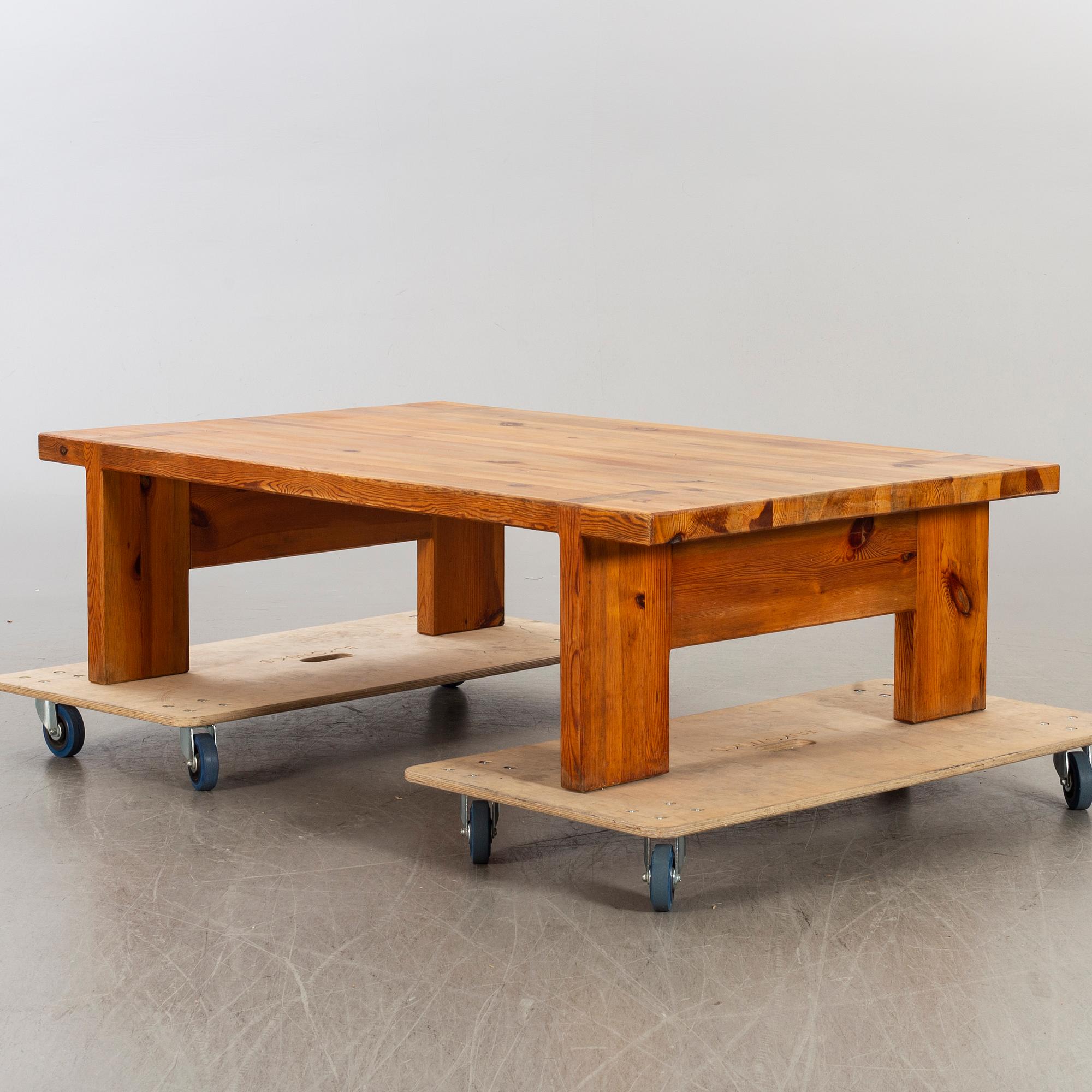 A Sven Larsson, Larsson Furniture second half of the 20th century pine lounge table.