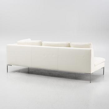 Antonio Citterio, a white leather sofa 'Charles' B&B Italia.