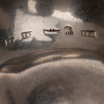PARTI SILVER, 6 delar. 1816 - ca 1900. Vikt 674 g.
