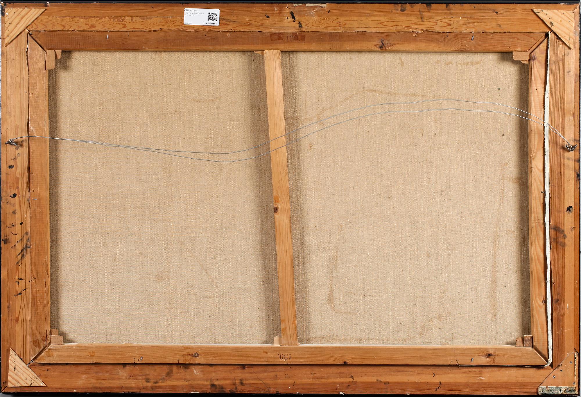 EMIL EKMAN, olja på duk, signerad.