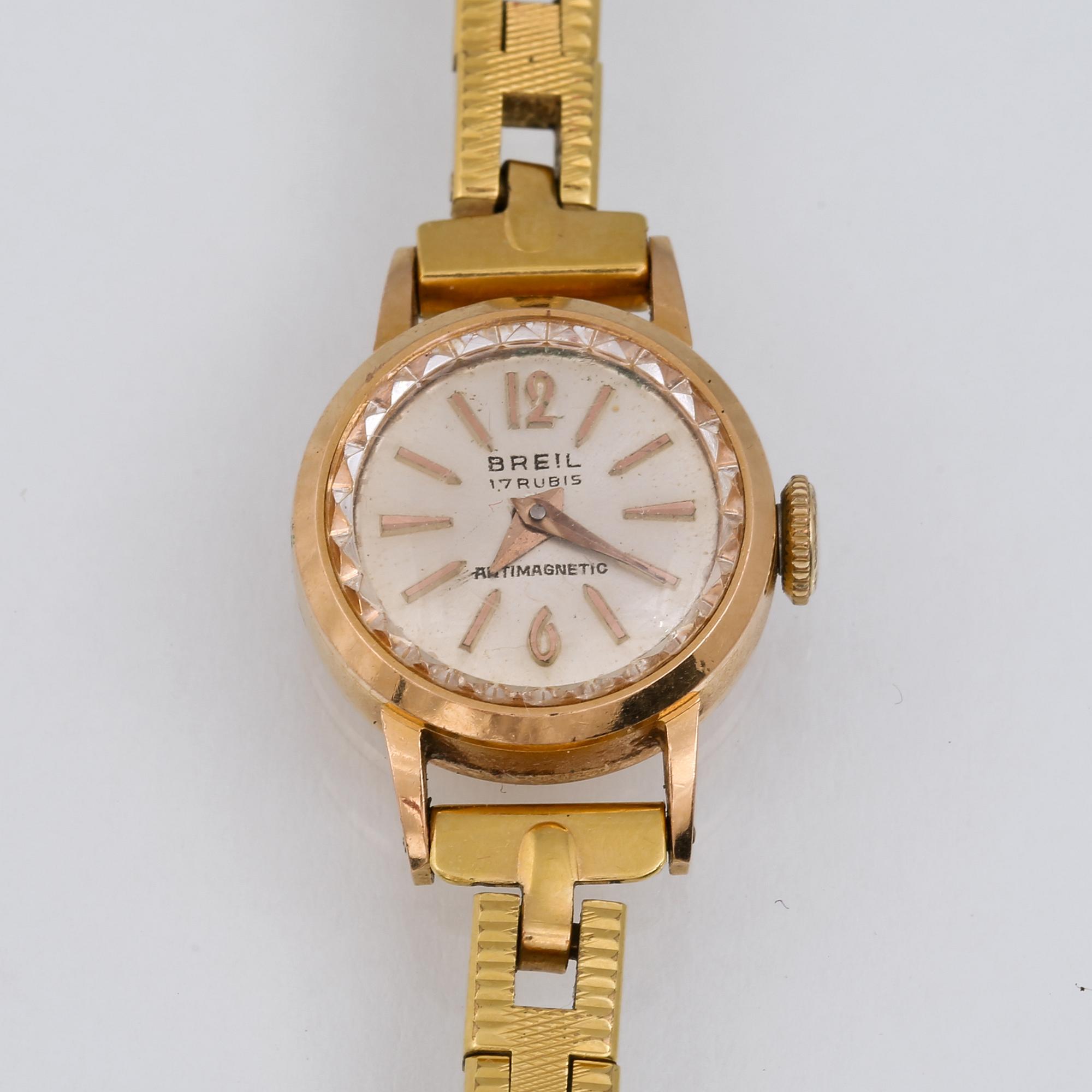 ARMBANDSUR, dam, boett i 18 k guld, Breil.