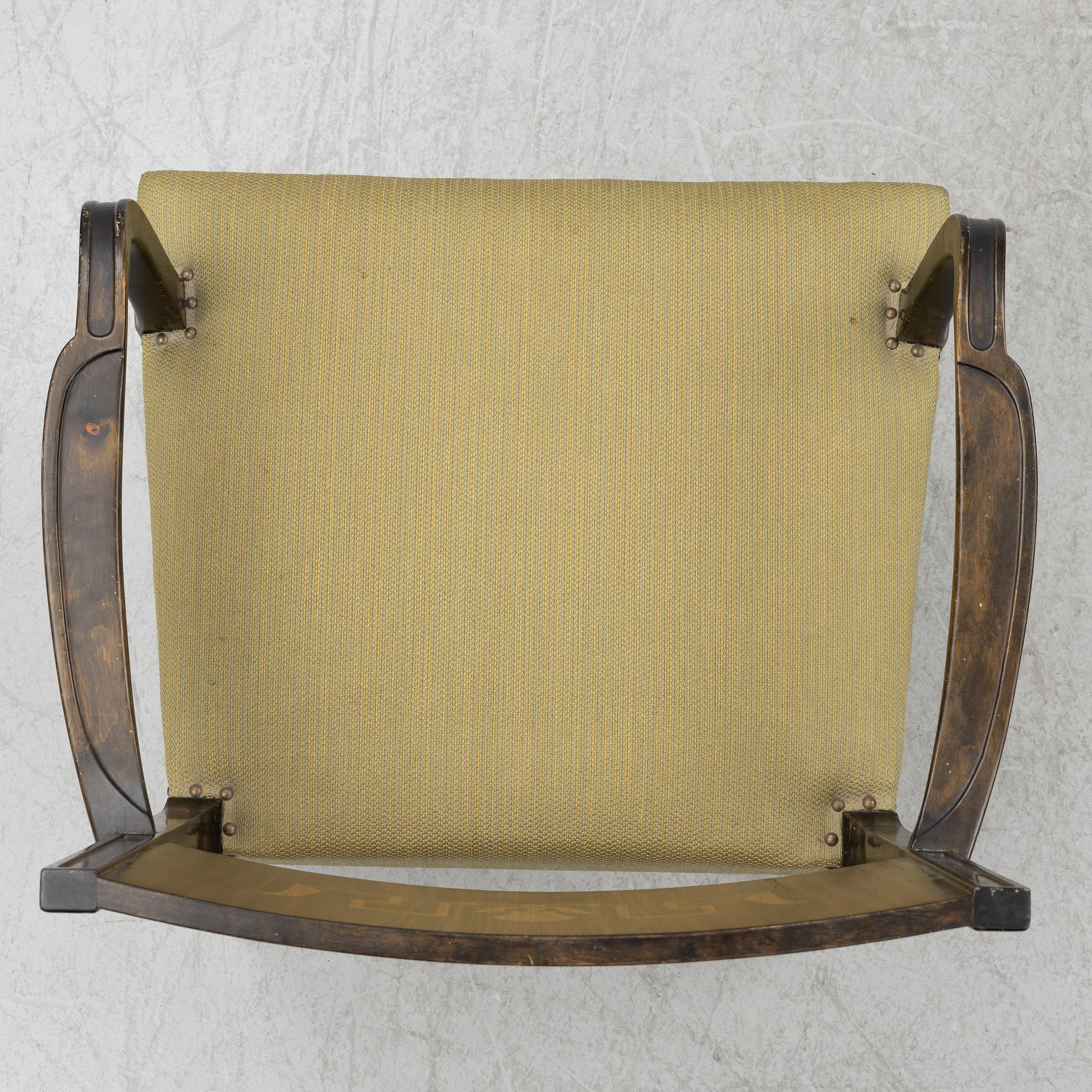 A pair of 'Rosenborg' Swedish Grace armchairs, Seffle Möbelfabrik, 1920s/30s.