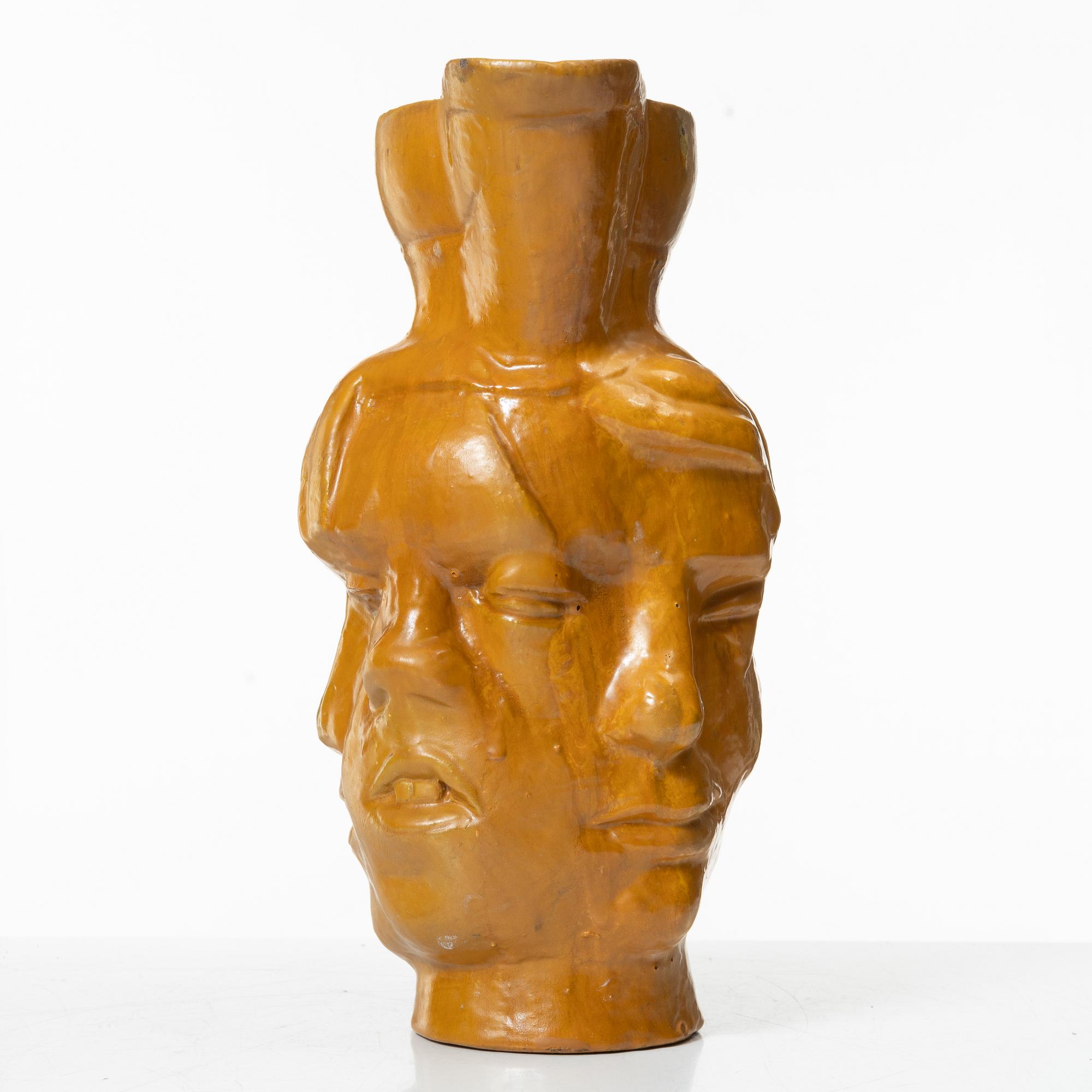 Allan Ebeling, a glazed ceramic jug, Torshälla 1930s.