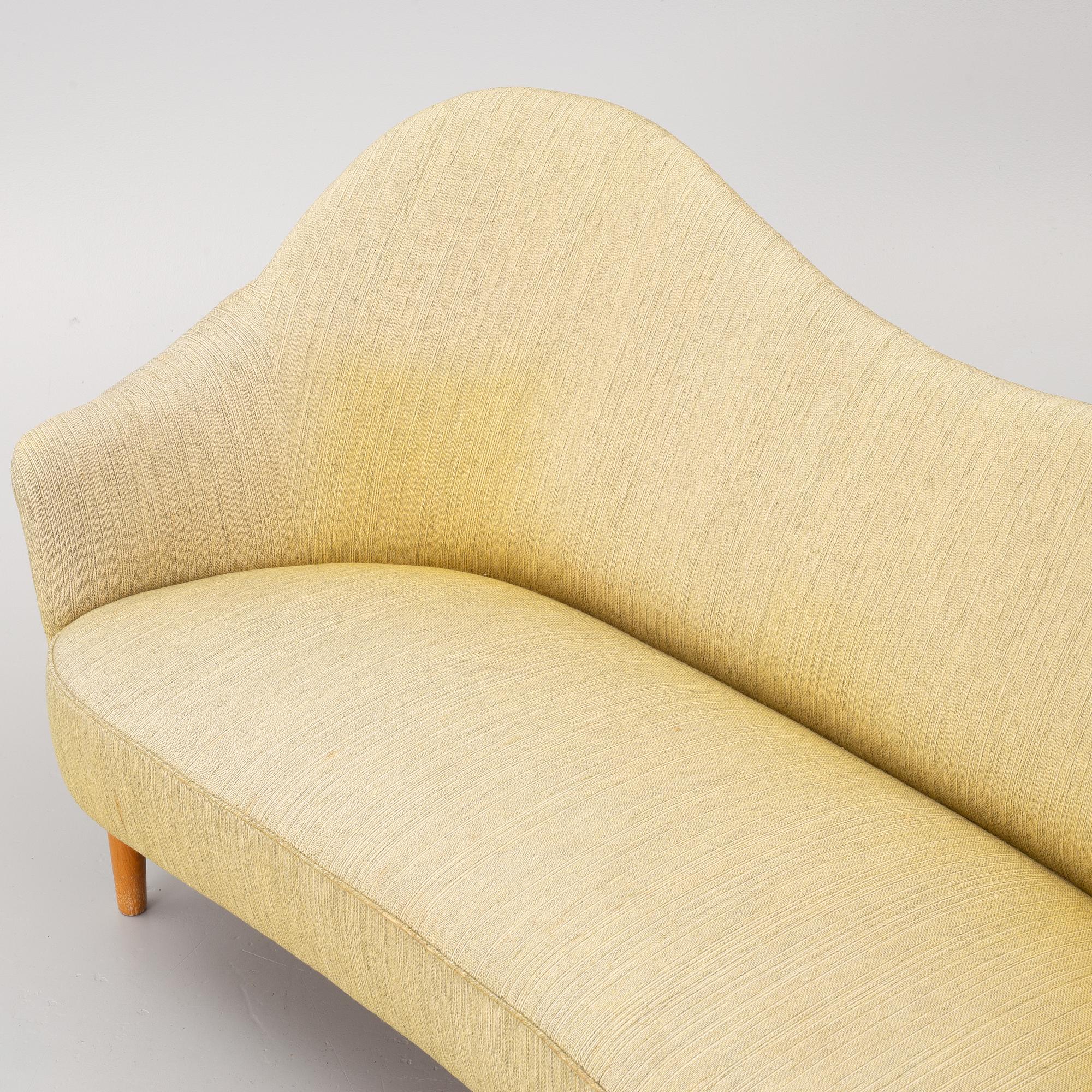 Carl Malmsten, a sofa and an armchair, 'Samspel'.
