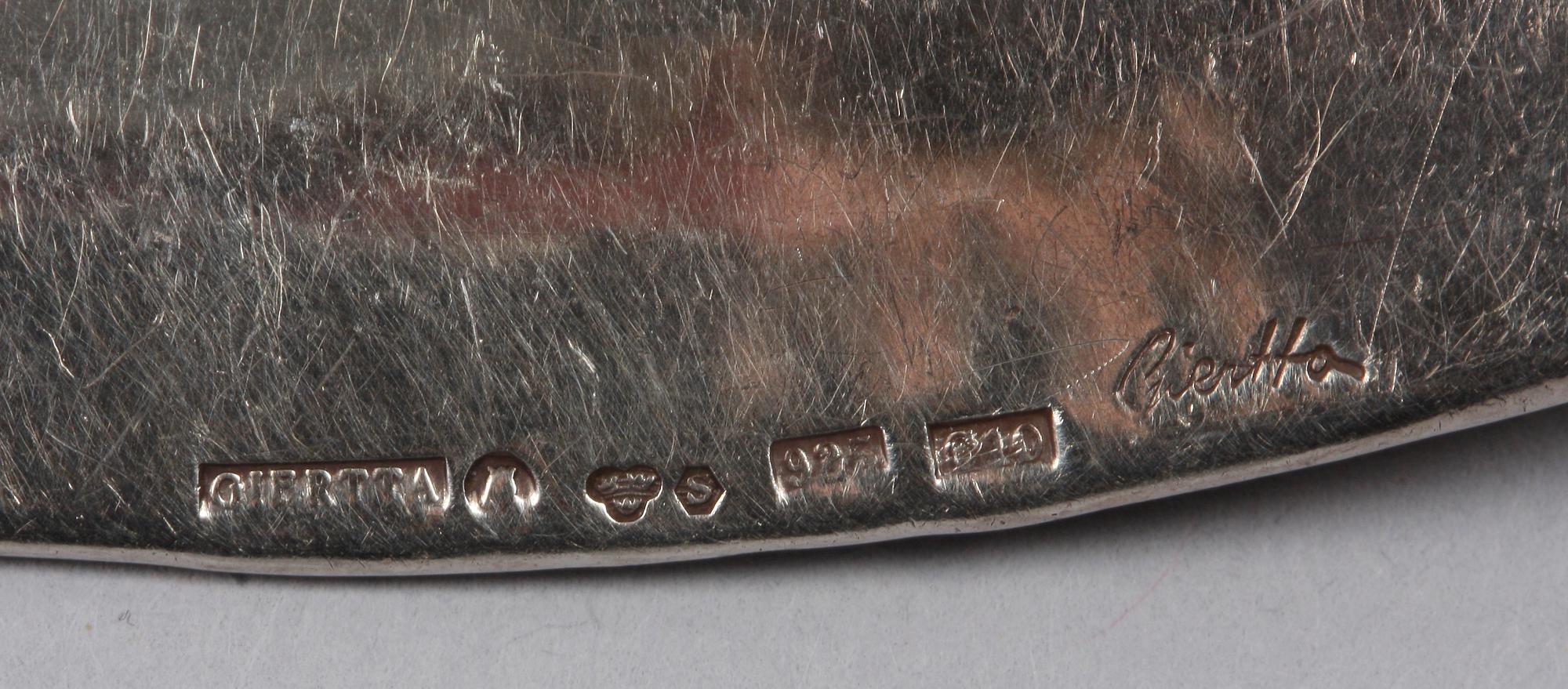 HALSSMYCKE. Sterling silver. Claes E Giertta, Stockholm 1977.
