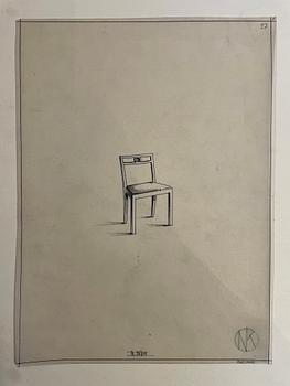 Axel Einar Hjorth, stolar, ett par, "Dagmar", Nordiska kompaniet, 1937.