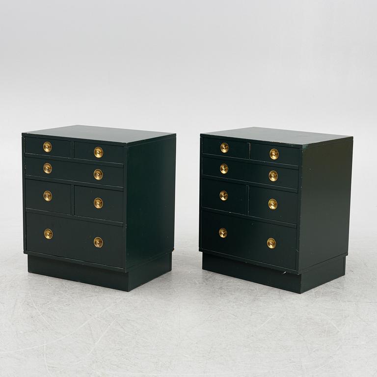 Hans Ehrlin, bureaus, a pair, Ehrlins, Tranås, 1970s.