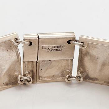 Björn Weckström, bracelet, converted from the necklace "Galactic Peaks", silver, Lapponia 1981.