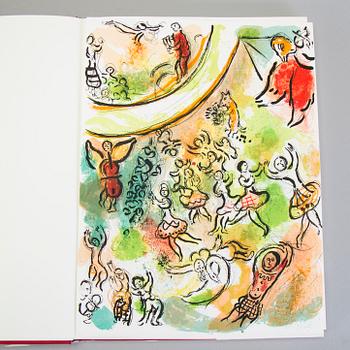 MARC CHAGALL, books (3), with, in total, nine lithographs in colour.