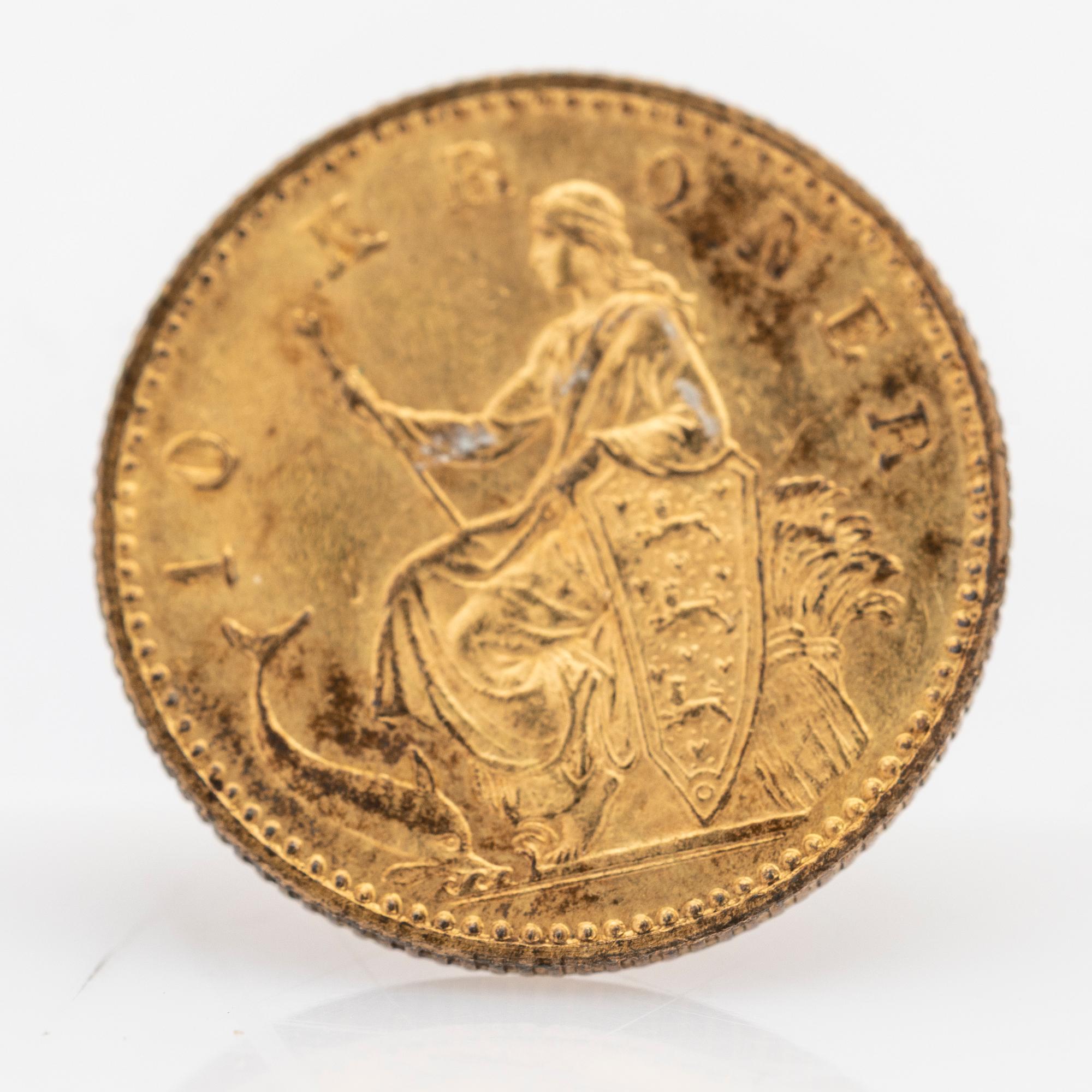Guldmynt, Christian IX Danmark, 1900.