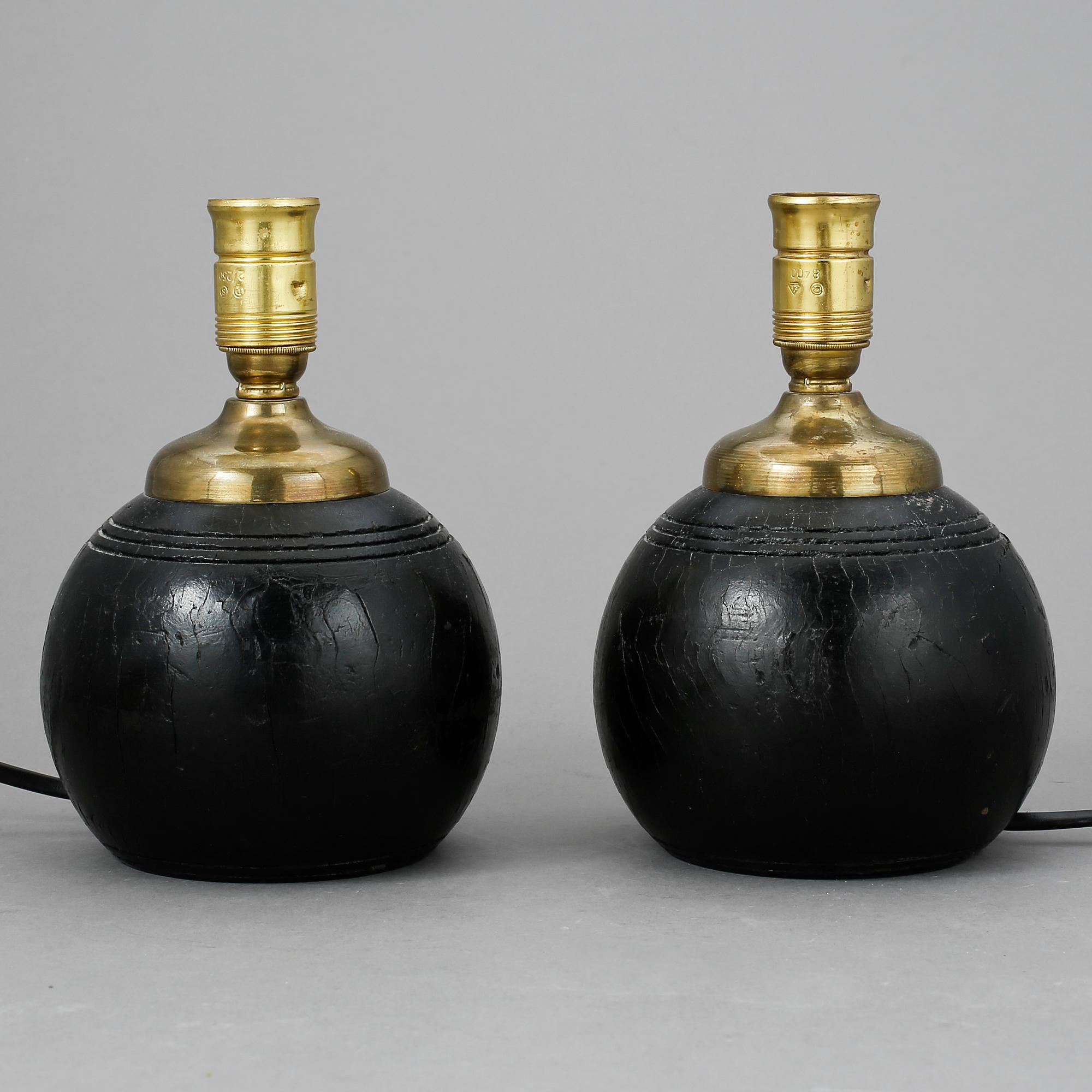 BOWLINGKLOTLAMPOR, sannolikt New England, troligen, 1900-talets början.