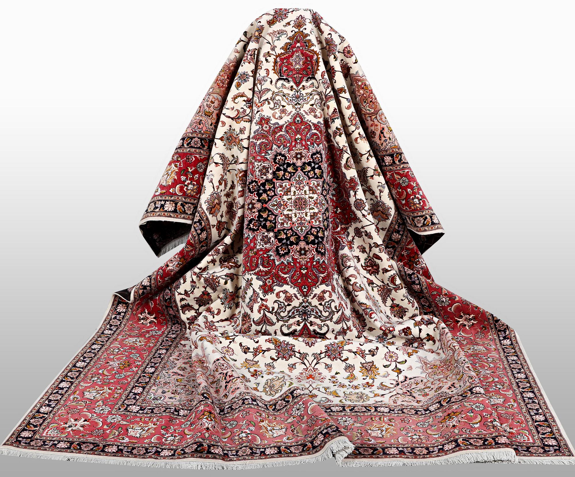 Matta, Täbriz part silk, 60 Raj, ca 355 X 254 cm.