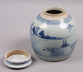 BOJANER, 2 st, porslin, Qing, Kina 1800-tal.