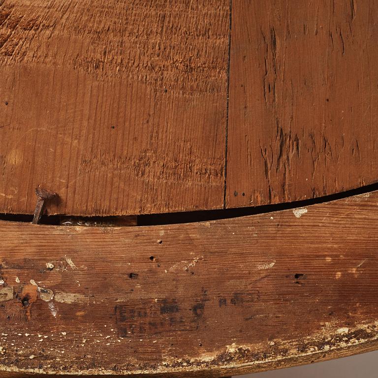 A pair of Gustavian giltwood two-branch girandoles by J. Åkerblad (master in Stockholm 1756-99).