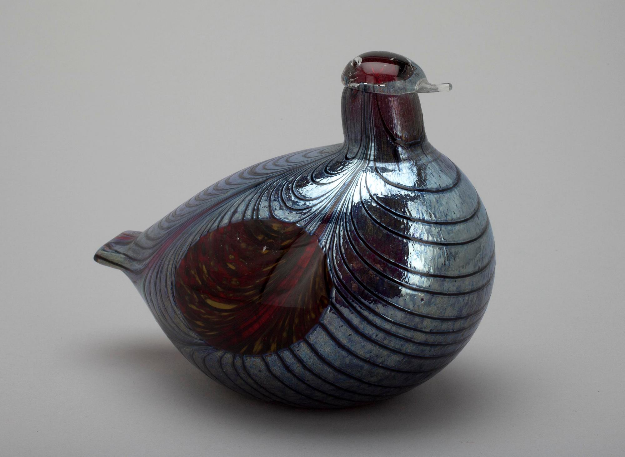 FIGURIN, glas, signerad Oiva Toikka Nuutajörvi Notsjö.