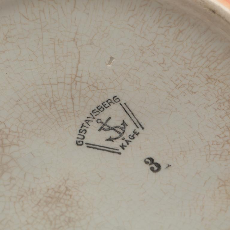 YTTERFODER, 2 st, flintgods, Wilhelm Kåge, Gustavsberg.
