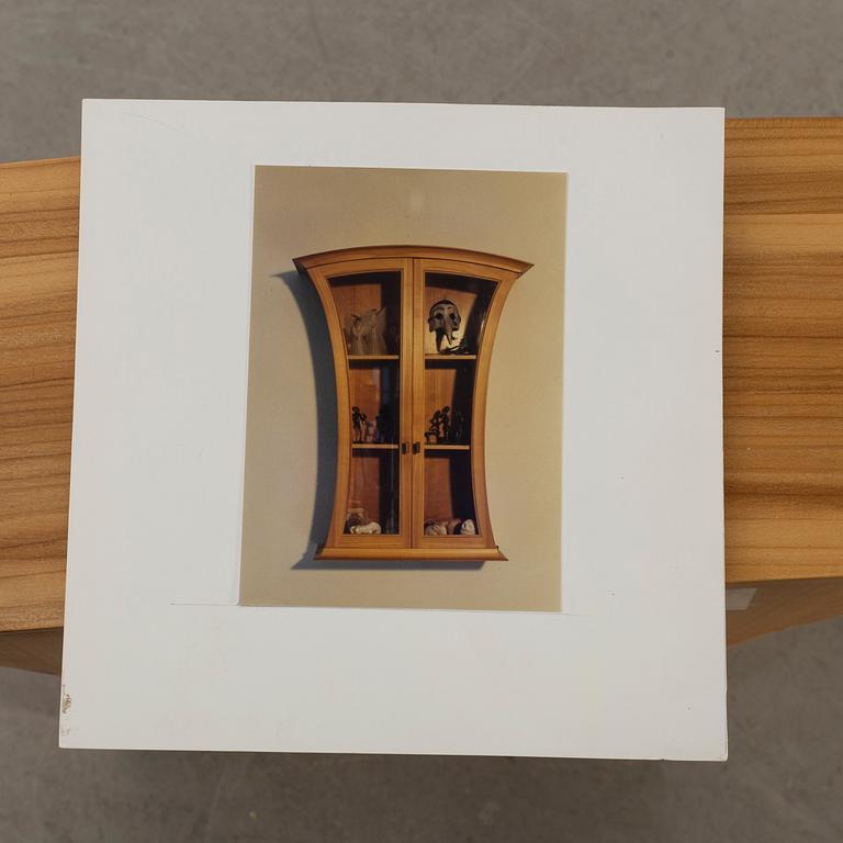 A WALL CUPBOARD DESIGN BY STAFFAN LAUTERS, CARL MALMSTENS VERKSTADSSKOLA 1980.