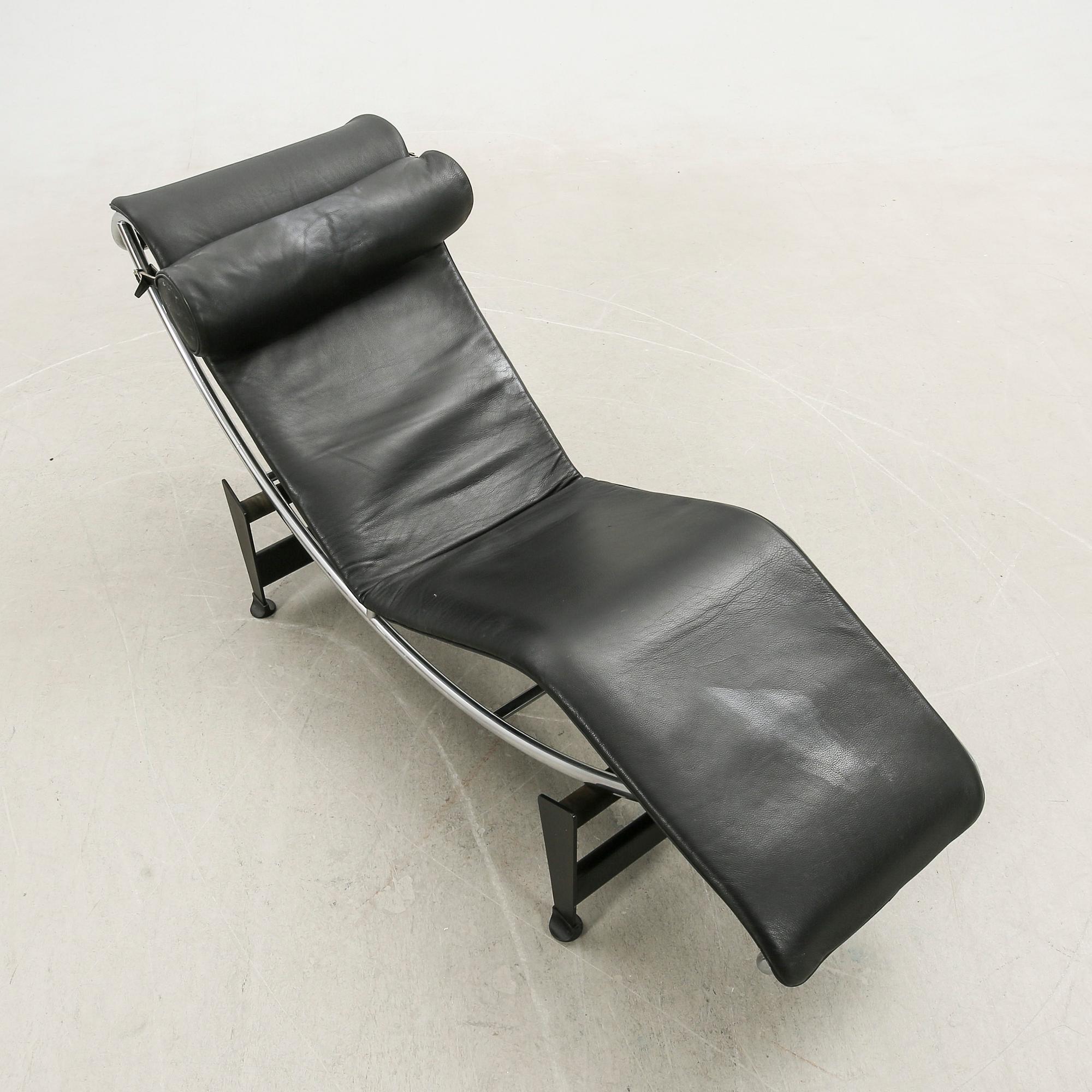 Charlotte Perriand, & Le Corbusier, lounge chair, "LC4", Cassina, Italy.
