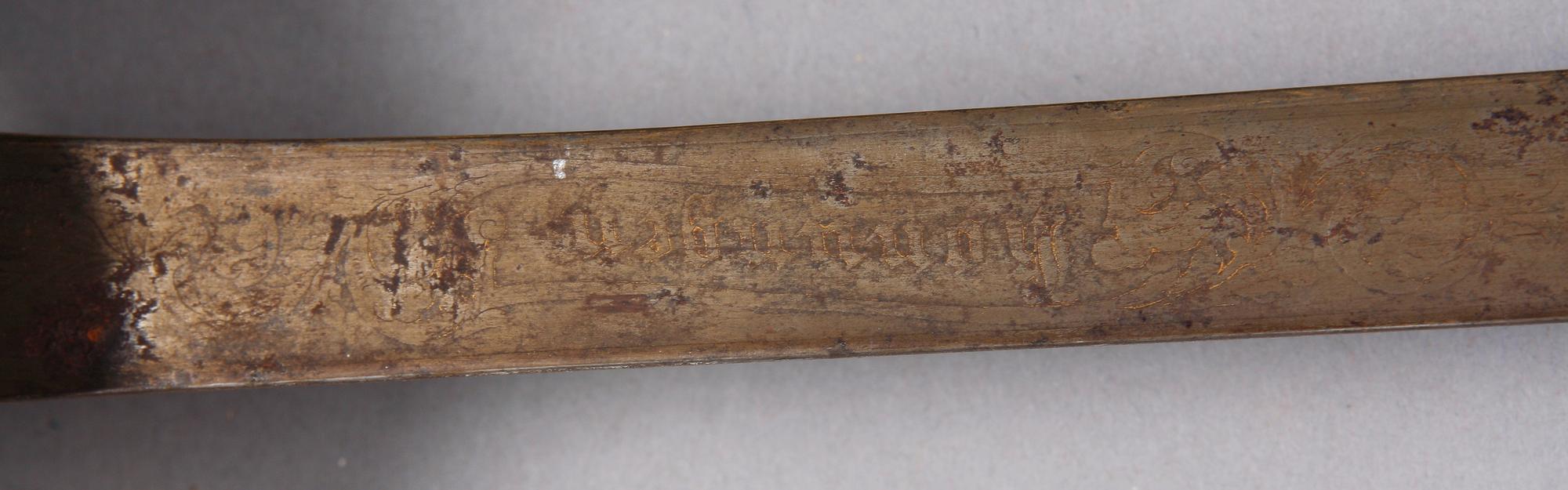 OFFICERSSABEL, Sverige, 1800-talets andra hälft.