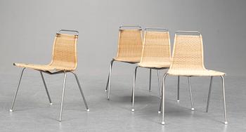 104. BARNSTOLAR, 4 st. Paul Kjaerholm. "PK-1", E Kold Christensen, Danmark 1950-60-tal.