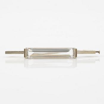 Wiwen Nilsson, brooch silver with rock crystal.