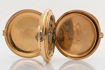 POCKET WATCH, hunter, Gèneve Schweiz, 54 mm.