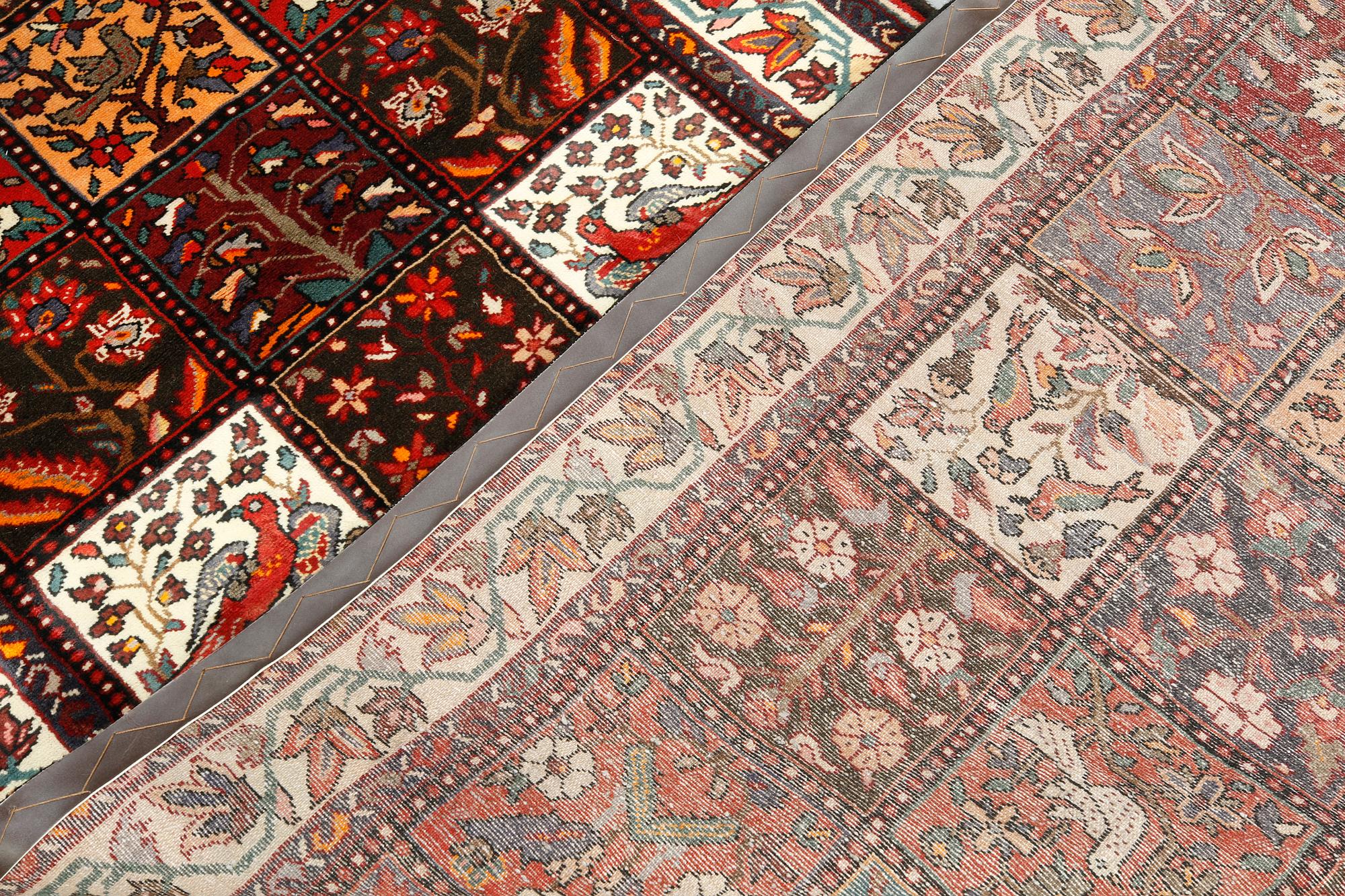 A pictoral Bakhtiari carpet, ca 400 x 115 cm.
