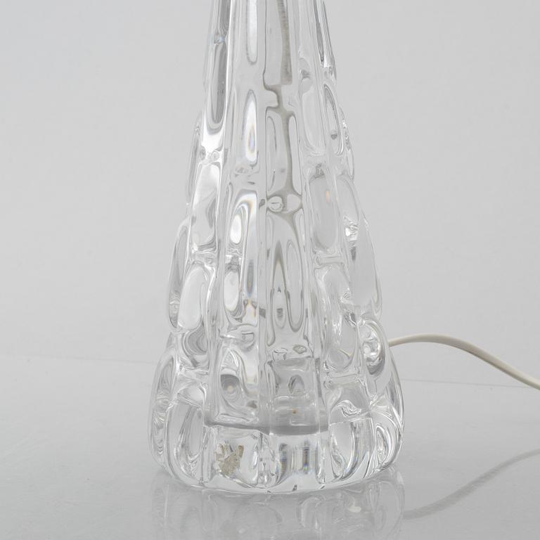 Carl Fagerlund, a pair of "RD-1477" glass table lamps, Orrefors, Sweden.