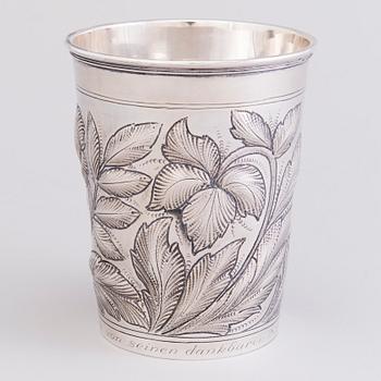 A Danish sterling silver vase, mark of Axel Salomonsen (1933-77), Copenhagen. Finnish control marks 1951.