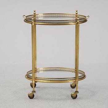A drinks trolley, late 20th Century.