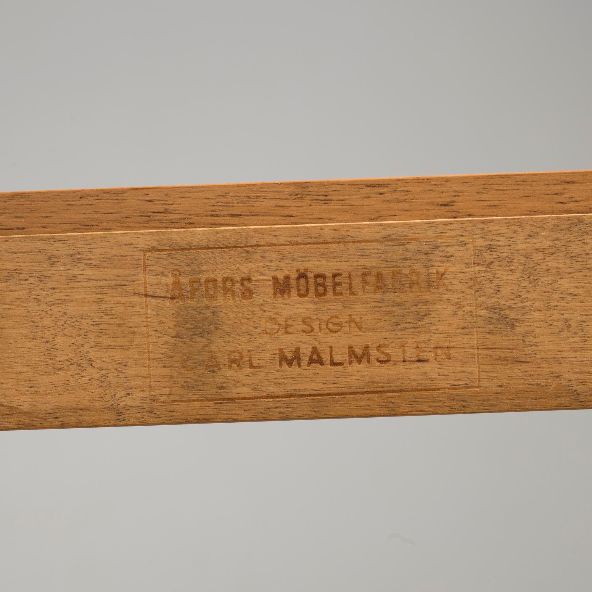 CARL MALMSTEN, matsalsgrupp, 7 delar, 'Ambassadör' för Åfors Möbelfabriken.