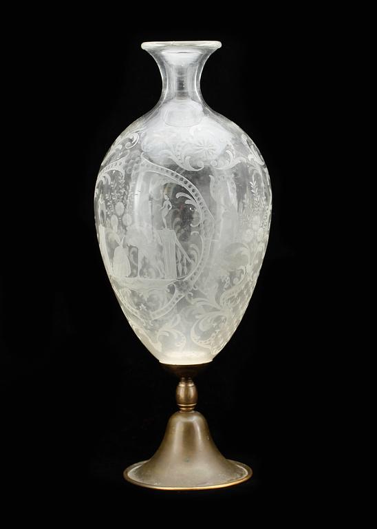 VAS PÅ FOT, glas, 1900-talets första hälft.