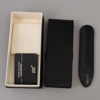 2 pen cases, Mont Blanc.