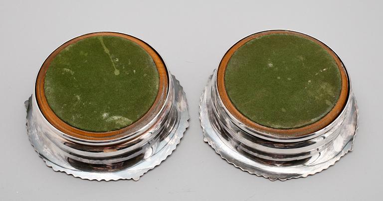 COASTERS, 1 par, pläter, England, 1900-talets mitt.